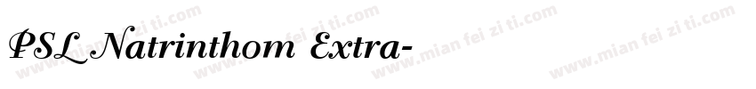 PSL Natrinthom Extra字体转换